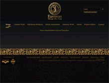 Tablet Screenshot of euroironworks.com